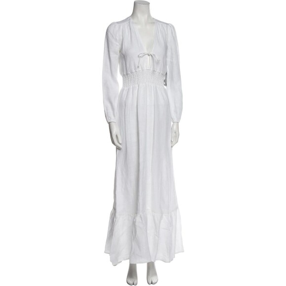 NWT. REFORMATION White Chantal Maxi Dress Sz XS white white - Picture 5 of 7